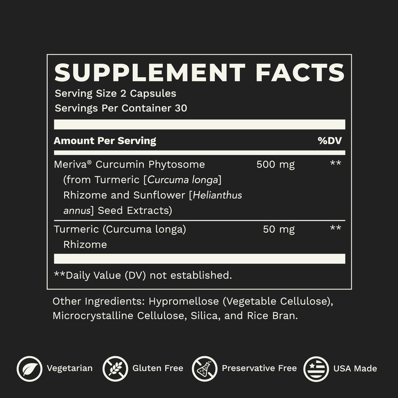 LifeSeasons Essentials Meriva Turmeric - Curcumin Phytosome Supplement - Supports Muscles Joints Bones & Liver - Enhance Circulation & Heart Health - Eases Body Stiffness & Aches - 60 Capsules