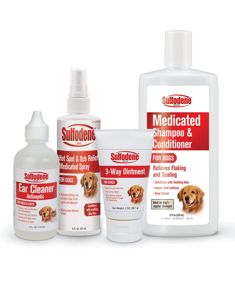 Sulfodene Medicated Shampoo & Conditioner for Dogs 12oz - BeesActive Australia