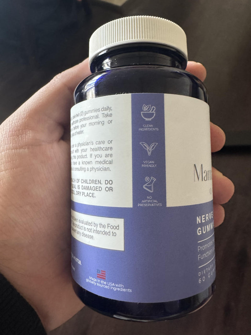 Mama Bear Oasis Daily Wellness Gummies, B Vitamins & Magnesium, 60 Count | Easy-to-take chewable format for convenient everyday use.
