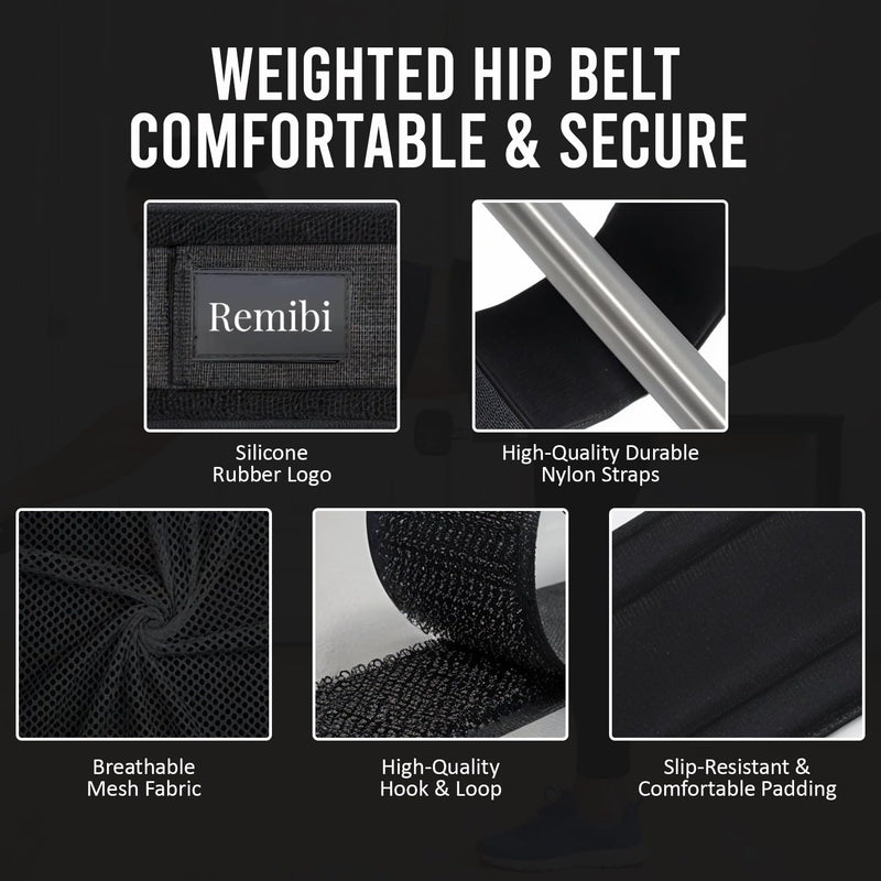 Hip Thrust Belt for Dumbbells – Adjustable, Slip-Resistant Glute Belt with Padded Support – Secure Fit for Hip Thrusts, Glute Bridges, and Leg Workouts