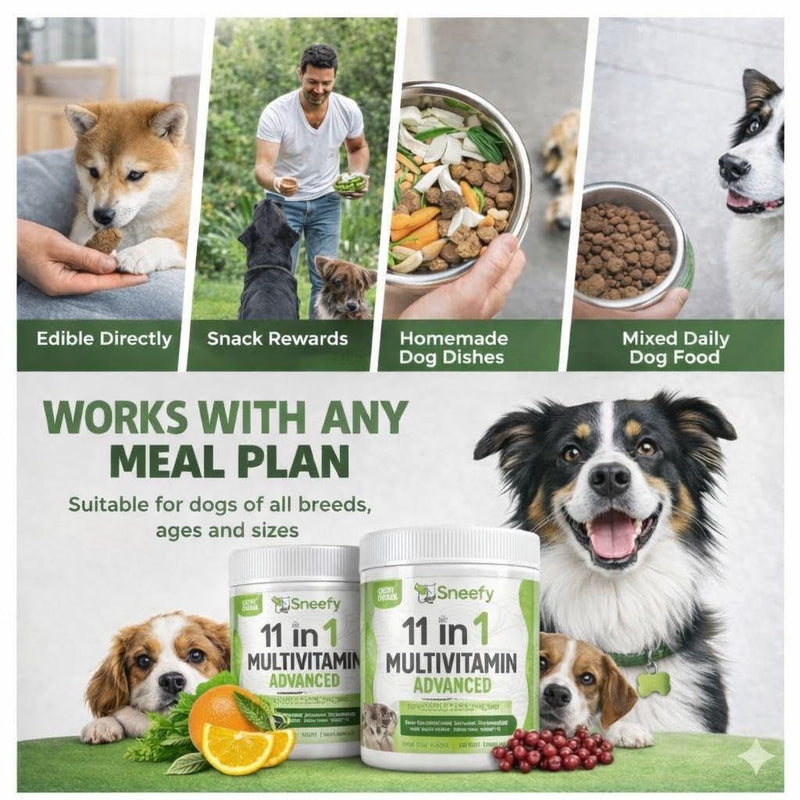 Dog Multivitamin, Chewable Dog Vitamins and Supplements for Hip & Joints, Skin & Coat, Omega 3 Fish Oil for Dogs- Senior & Puppy Multivitamin - Salmon- 120 Soft Chews