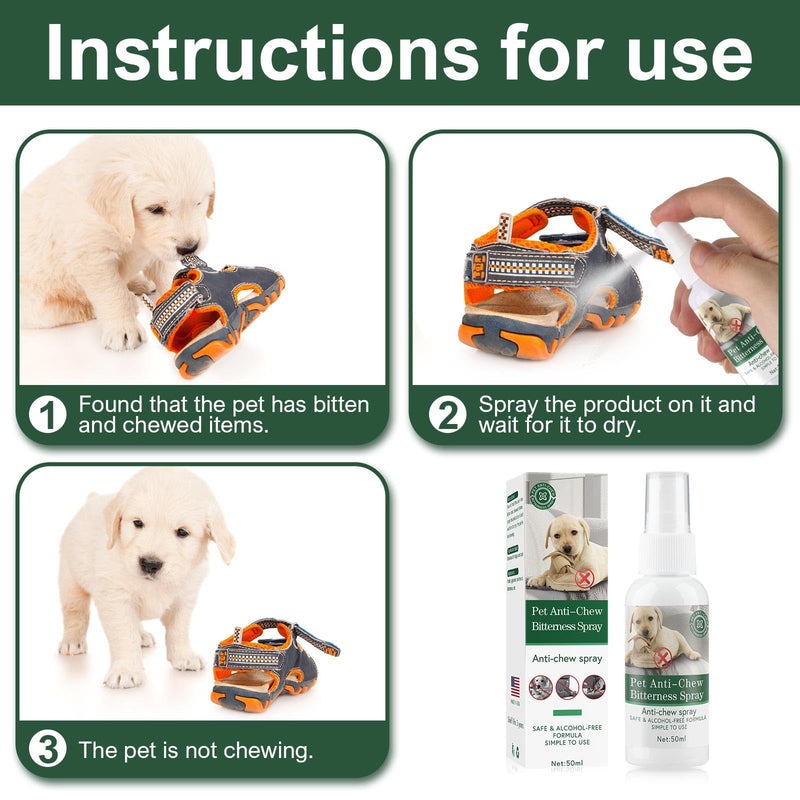 No Chew Spray for Dogs, 50ML. Bitter Apple Spray for Dogs to Stop Chewing. Effective Dog Deterrent Spray for Carpet Furniture. Alcohol Free, Furniture, Plant and Pet Safe. Indoor and Outdoor Use. pink - BeesActive Australia