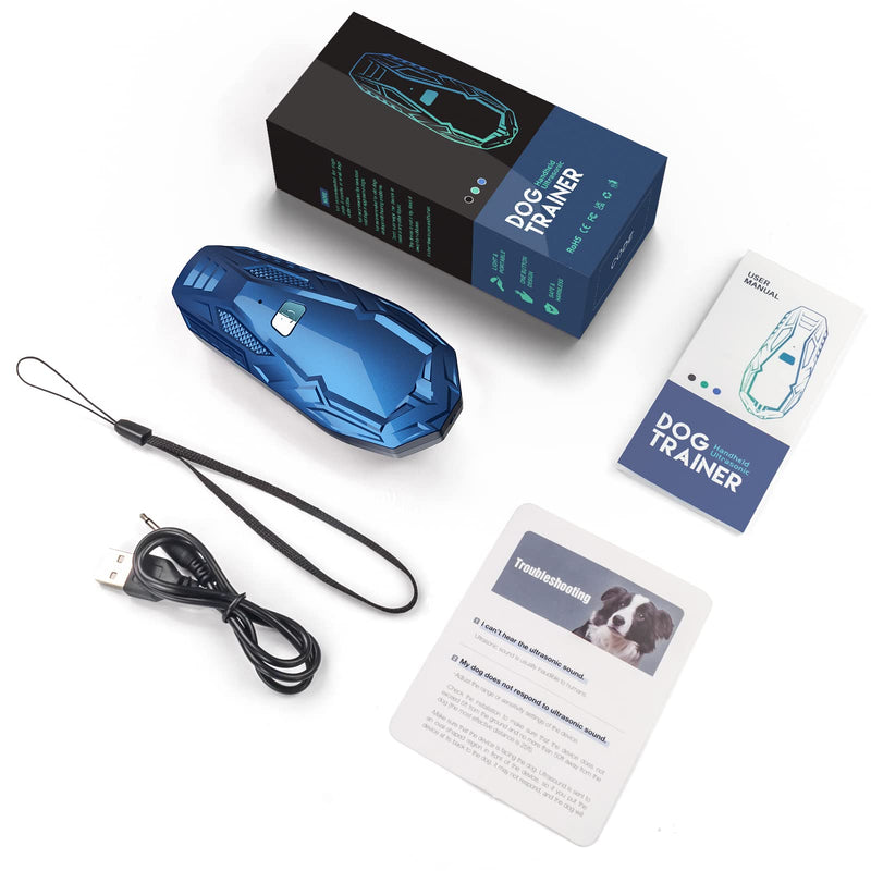 Bubbacare Anti Bark Device, Handheld Ultrasonic Dog Control Devices 16.4 Feet Effective Range, Rechargeable Deterrent Device, Pet Training, No Barking, Safe for Indoor and Outdoor Use Blue*sc01 - BeesActive Australia