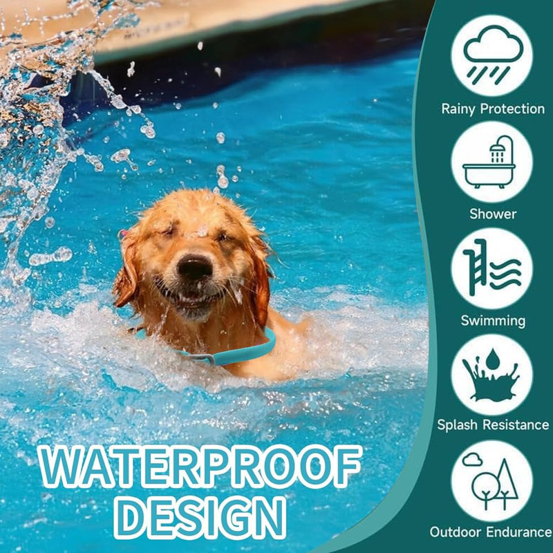BKEPDY Dog Collar Pack of 2 Effective Protection Against Pests Waterproof Adjustable Flea and Tick Protection for Dogs All Sizes and Breeds (Blue-2) Blue-2 - BeesActive Australia