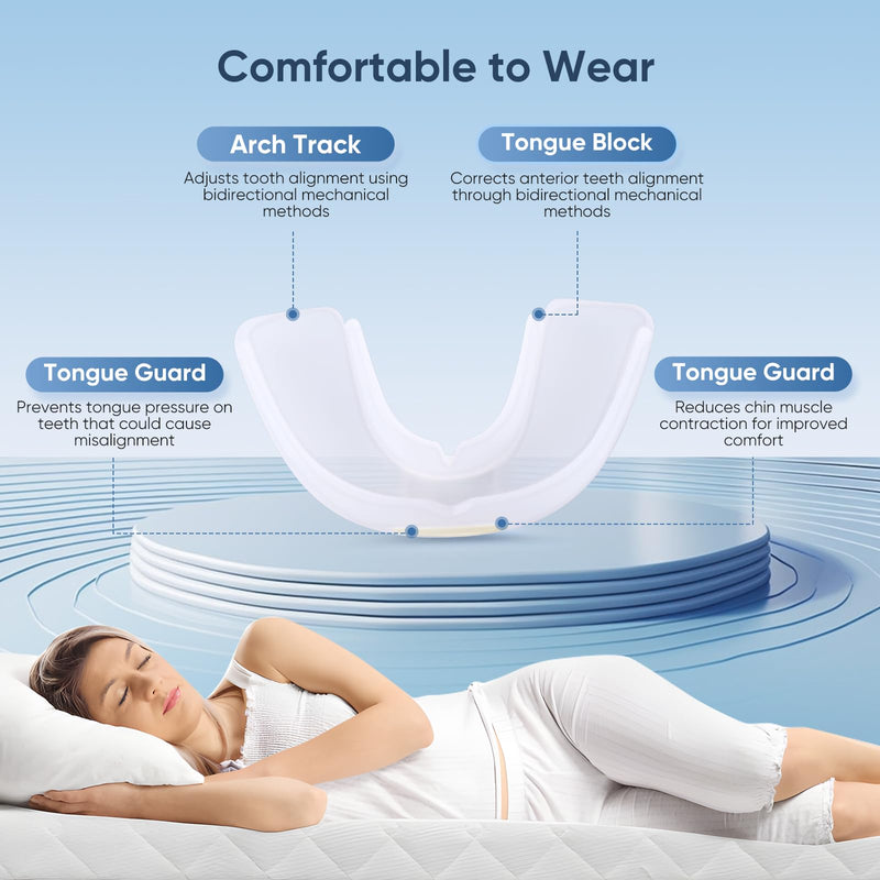 Anti-Snoring Device, Reusable Snore Stopper Anti Snoring Mouthpiece, Snoring Solution Mouthpiece Stop Snoring for Men and Women Green - BeesActive Australia