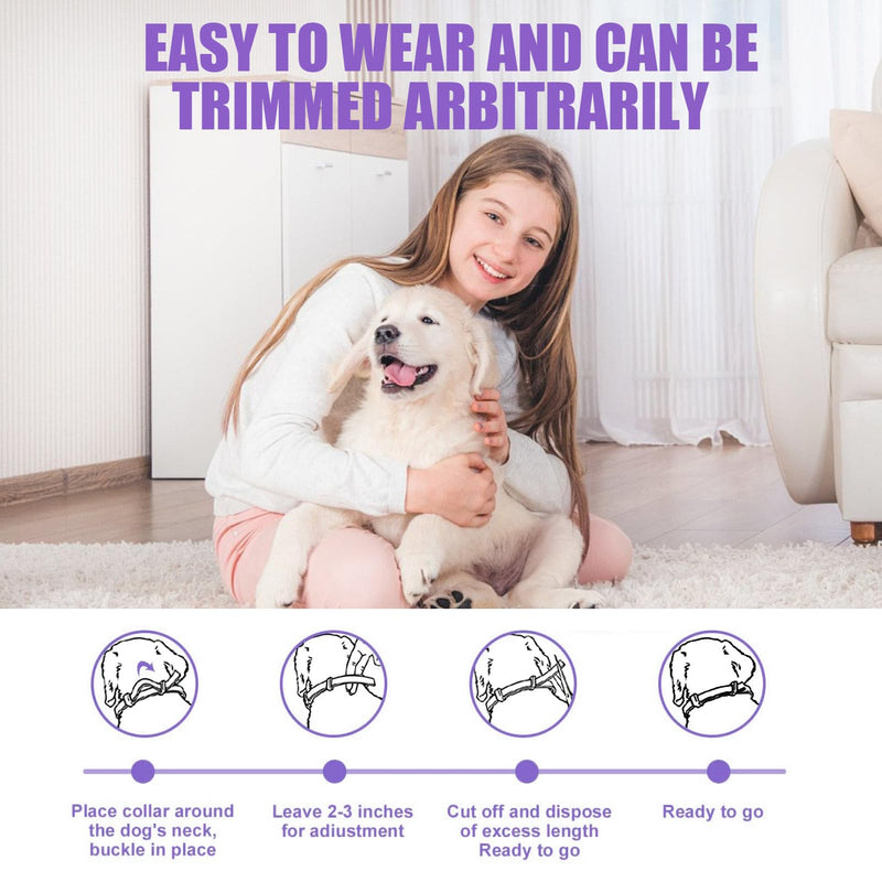 Calming Collar for Dogs, 4 Pack Anxiety Relief Collar Adjustable Waterproof Long-Lasting Soothing Dog Pheromone Calm Collars for All Small Medium Dog