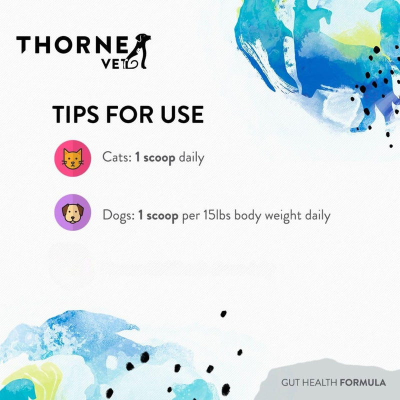 ThorneVET Gut Health Formula – Gastrointestinal Support for Dogs, Cats & Horses, 180 Scoops 3.81 oz (108g)