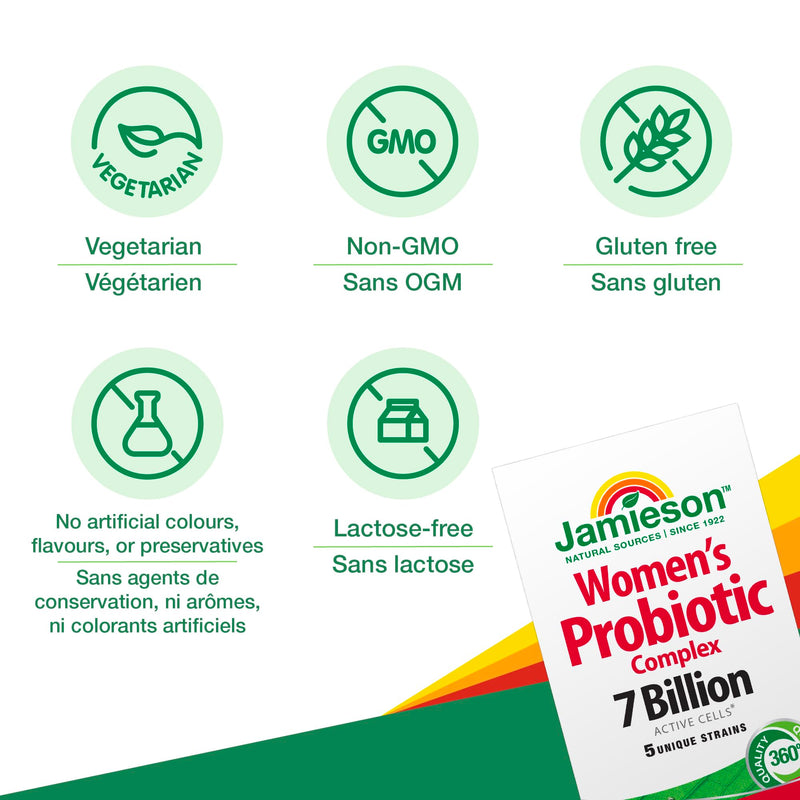 Jamieson Women’s Probiotic Complex 7 Billion, 45 Veg caps