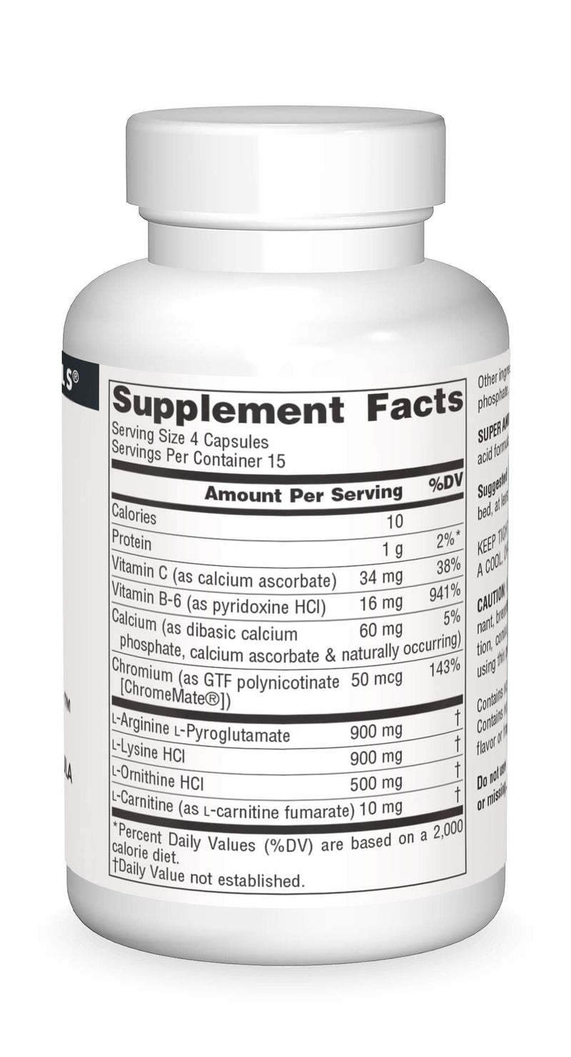 Source Naturals Super Amino Night - 60 Capsules | Advanced Amino Acid Formula