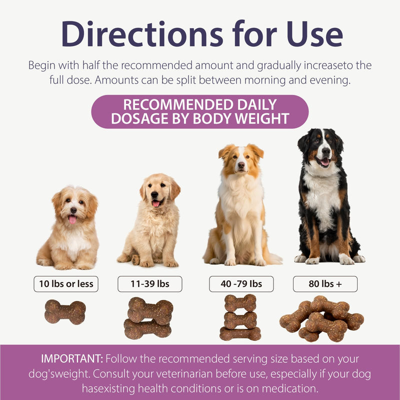 Joint Care Chews for Dogs-Hip and Joint Supplement for Dogs to Actively Support Mobility-High Levels of Glucosamine, Green Lipped Mussels, Omega 3 and Turmeric-150 Soft Chews