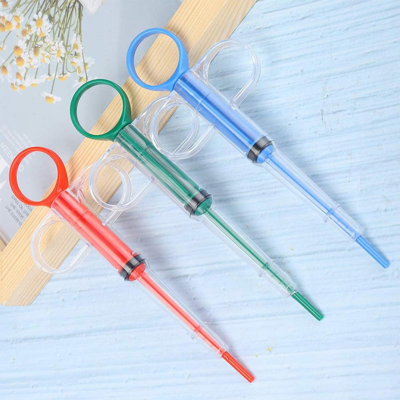 Pack of 3 Medication Feeder for Cats and Dogs, Stress-Free Pill Dispensers for Cats and Small Dogs, Pill Gun Assist Tool with Pusher for Tablets