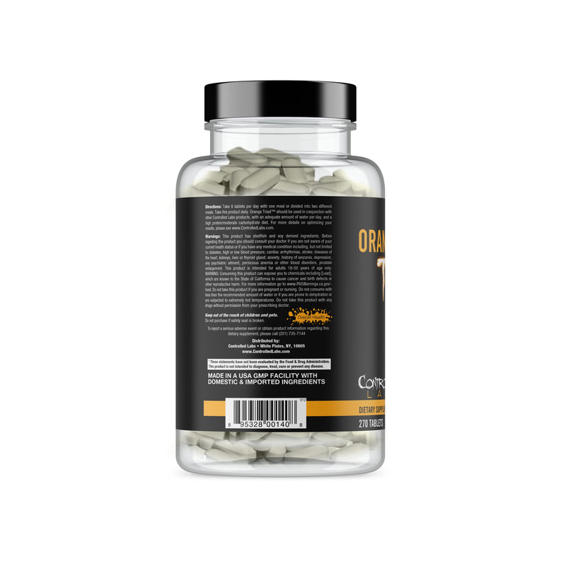 CONTROLLED LABS Orange Triad, Multivitamin/Joint/Digestion/Immune, 45 Serv | Daily Supplement, Vitamin A, B6, B12, C, D, Iron Free Sports Vitamin, Supports Joints, Digestion, Immune Function, Magnesium 270 Count (Pack of 1)