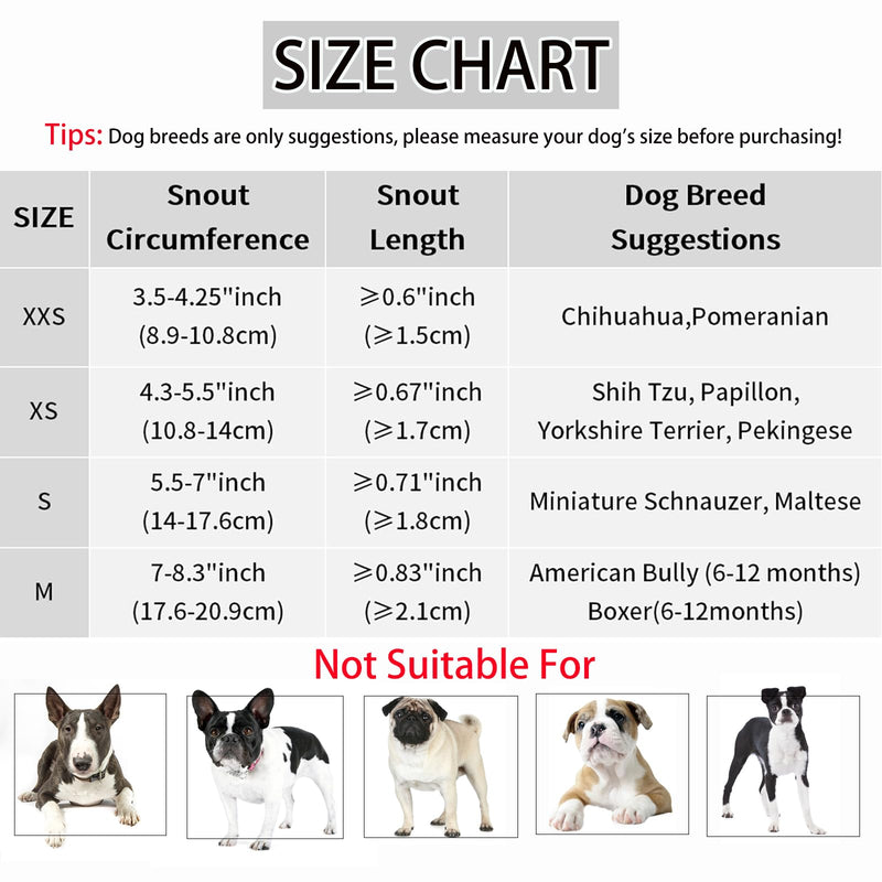 HYHIOTS Dog Muzzle for Small Medium Dogs, Poison Bait Protection Prevents Eating Barking for Chihuahua, Shih Tzu Bulldog, Pitbull (Khaki, XS) khaki - BeesActive Australia