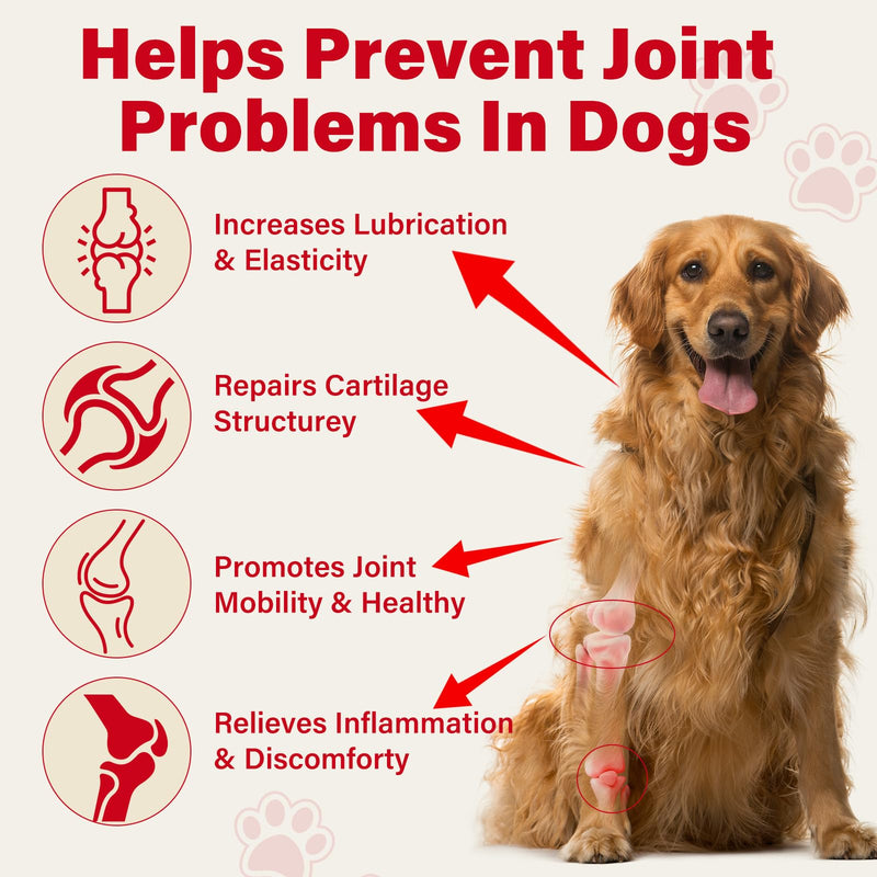 Natural Dog Pain Relief Balm with DMSO, Magnesium & Castor Oil – Supports Joint Mobility & Reduces Swelling & Discomfort, Dog Pain Relief Anti-Inflammatory Support - 60 g