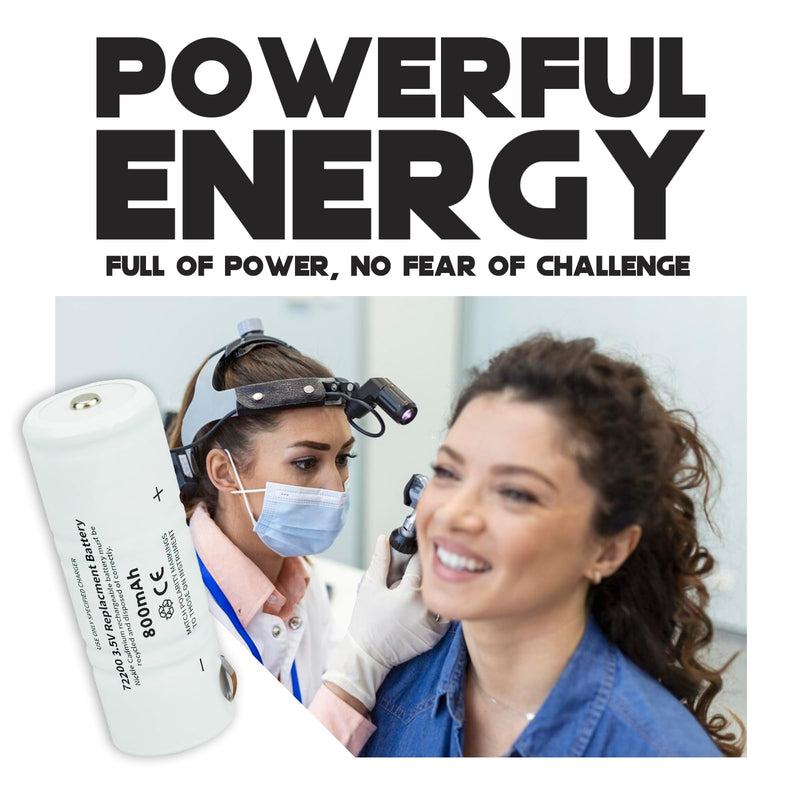 Replacement for Welch Allyn 72200 Battery, 3.5V 800mAh Nickel-Cadmium Rechargeable Battery Compatible with 60835, 71000, and 71670 Power Handles 72200 Rechargeable Battery - BeesActive Australia