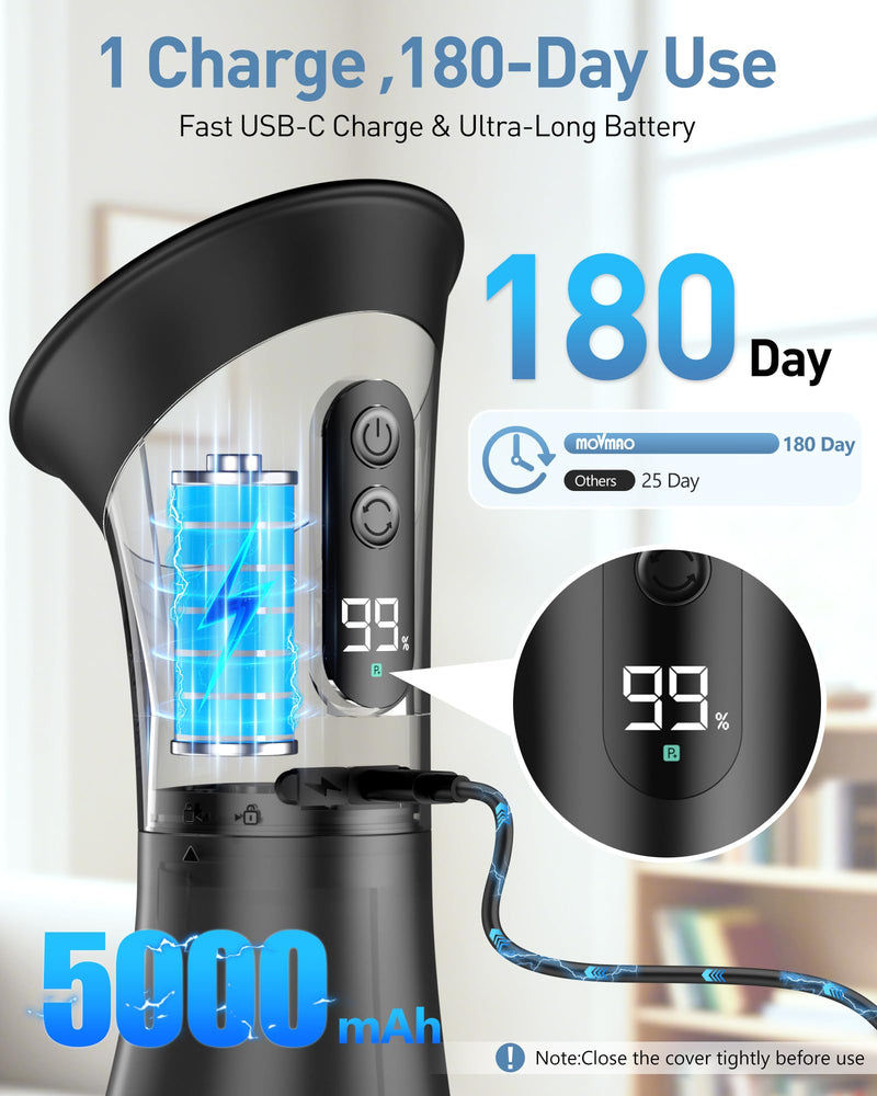 Ear Wax Removal, Electric Ear Cleaner with LED Display & Dual Tank, Ear Irrigation Kit Includes 12 Tips, IPX7, Safe & Effective Cleaning for Adults & Kids, Easy to Use Black
