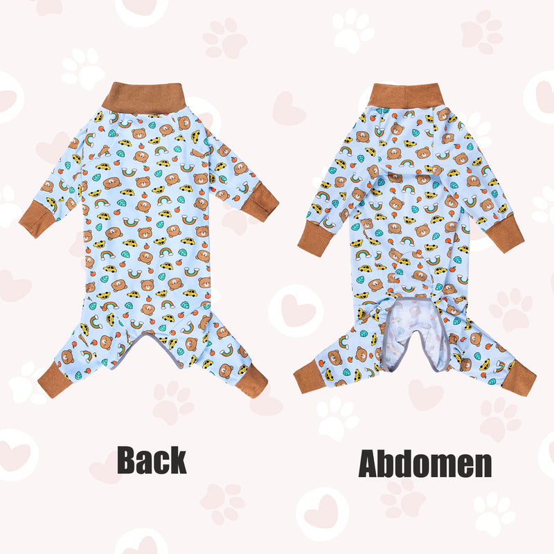 Yeapeeto Dog Recovery Onesie for Large and Medium Dogs Full Body Pajamas for Hair Loss Allergy Anti-Licking Wound Protection Cone Alternative (5XL, Bear) 5XL - BeesActive Australia