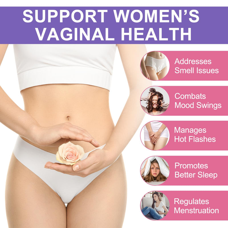 Probiotic Gummies for Women,Vaginal Health Supplement, Supports pH Balance & Immune System, Vegan & Gluten-Free, 60 Gummies