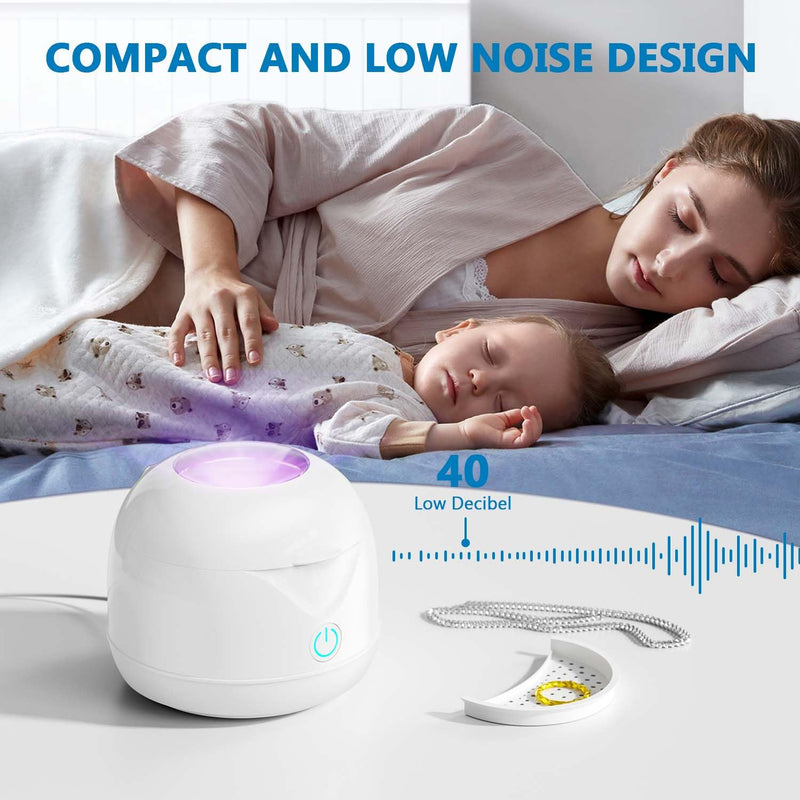 Ultrasonic Retainer Cleaner Machine 45kHz 200ml Portable Ultra Sonic Retainer Cleaner for Dental Retainer Mouth Guards Aligner Night Guard Braces Toothbrush Jewelry - BeesActive Australia