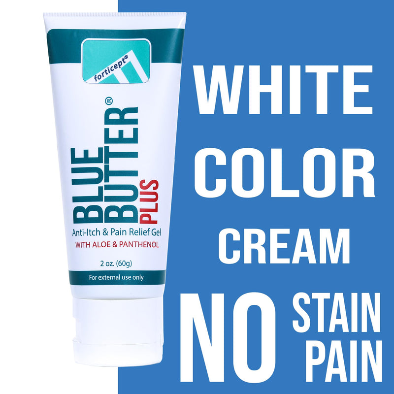 Forticept Blue Butter Plus Dog Itching Skin Relief Cream, Hot Spot Treatment for Dogs, Pain Relief, Dog Wound Care, Heals Skin Sores Irritation Cuts Bites Scrapes, 2 Oz - PawsPlanet Australia