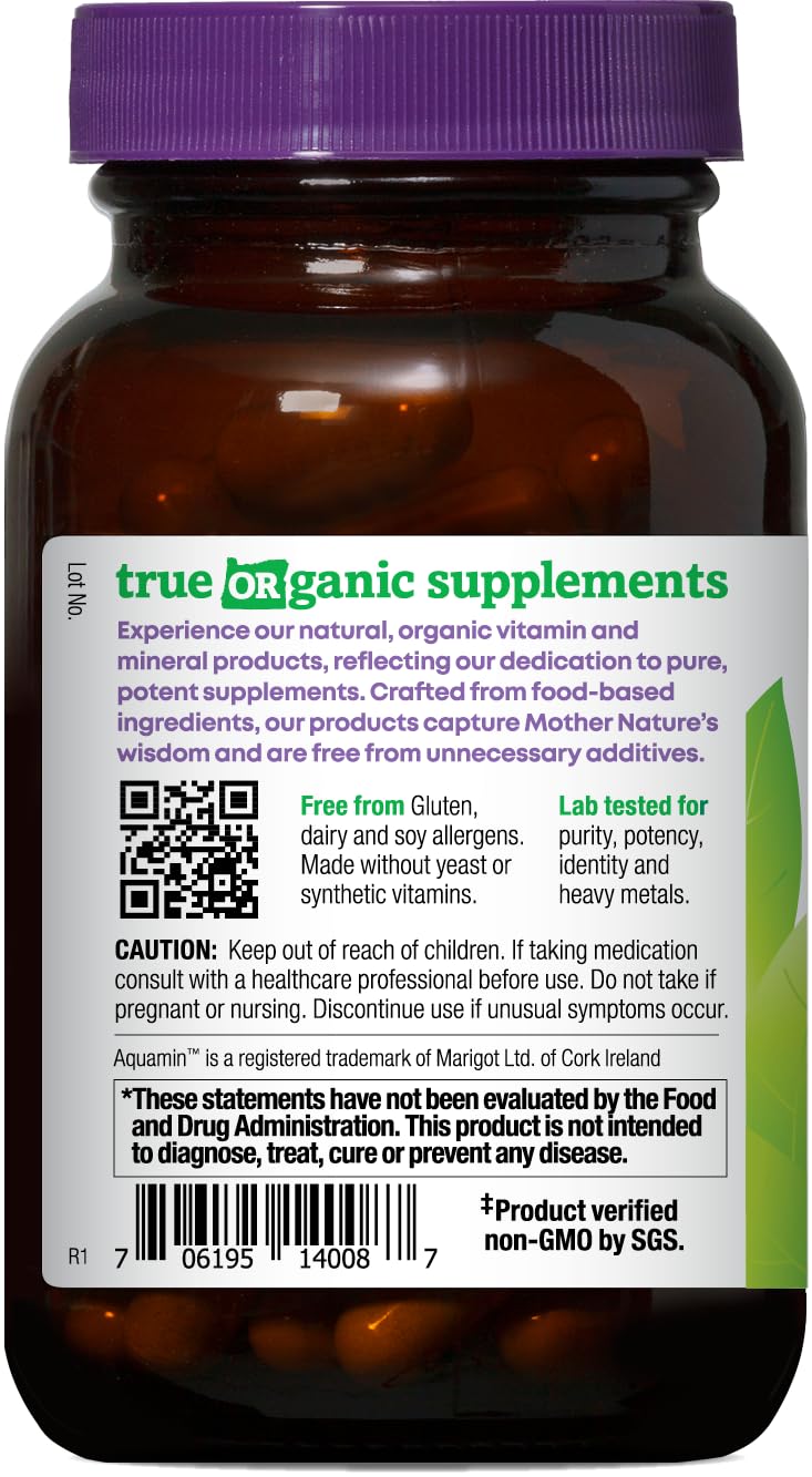 Oregon’s Wild Harvest Organic Vitamin C Capsules – 60 Vegan Capsules – Immune & Cellular Health Support with Amla Fruit & Red Marine Algae – USDA Organic, Non-GMO, Gluten Free