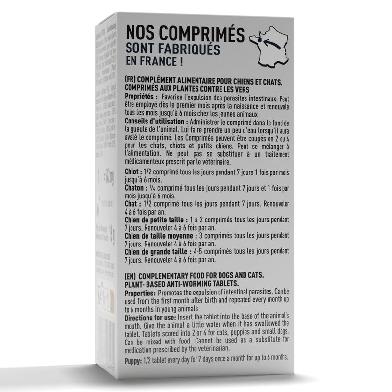 VETOCANIS AnimoConcept Vetocanis - tablets against dog and cat worms - plant extracts - meat flavor 1 x 30 pieces - BeesActive Australia