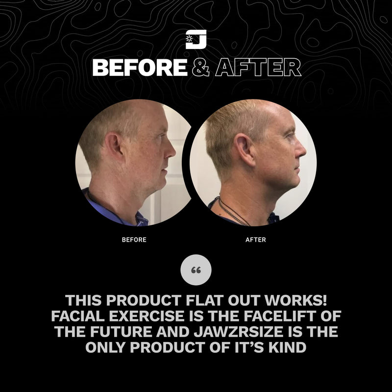 Jawzrsize Pop N Go and Custom Fit Jaw Enhancer Bundles- Jaw, Face, and Neck Exerciser and Toner Beginners Bundle
