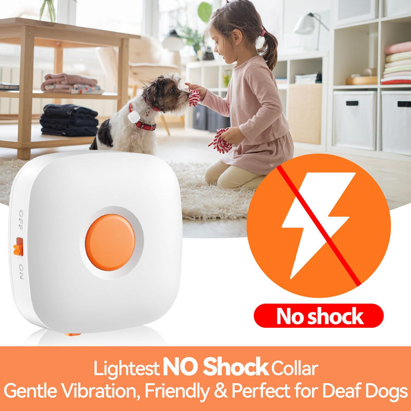 Dog Training Device No Shock, Dog Training Collar Clip with Remote, Safe & Humane Vibrating Dog Clicker, One-Touch Operation, for Beginner Dog Trainer for 5-15 lbs Small Medium Large Dogs - BeesActive Australia
