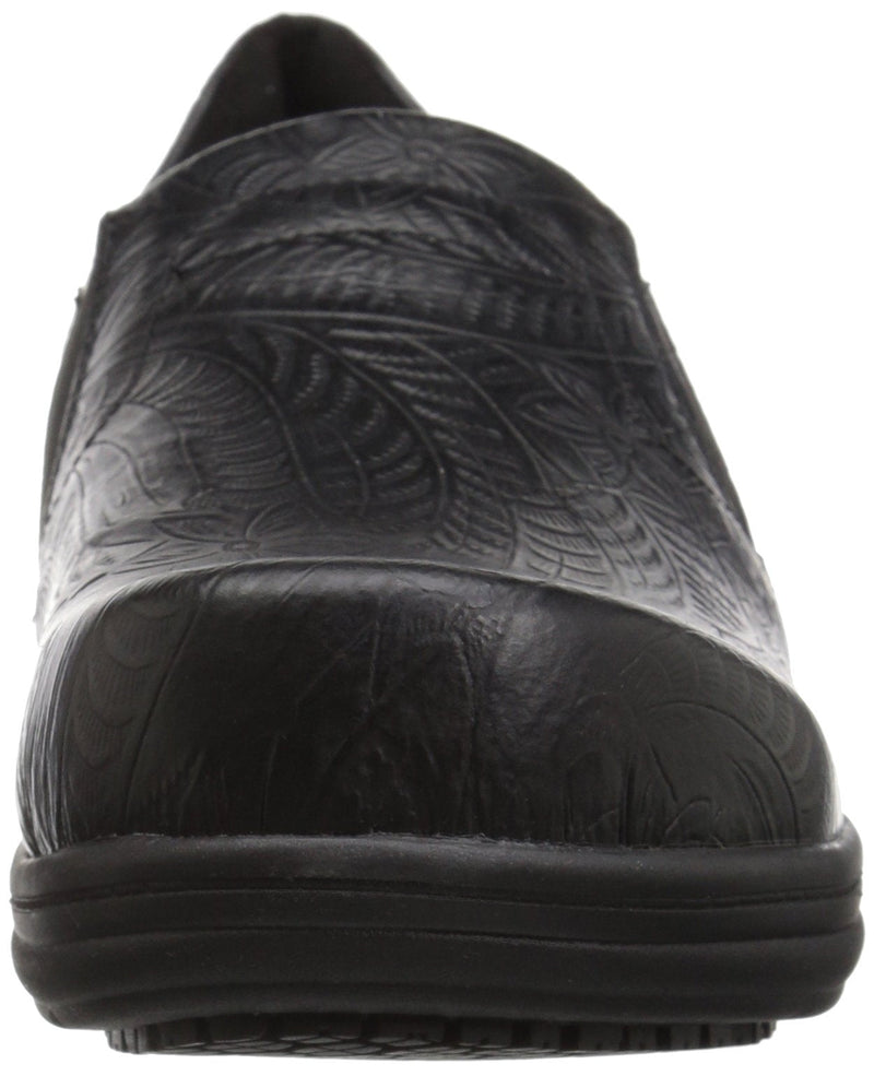 Easy Works Womens BindHealth Care Professional Shoe 6 Black Embossed - BeesActive Australia
