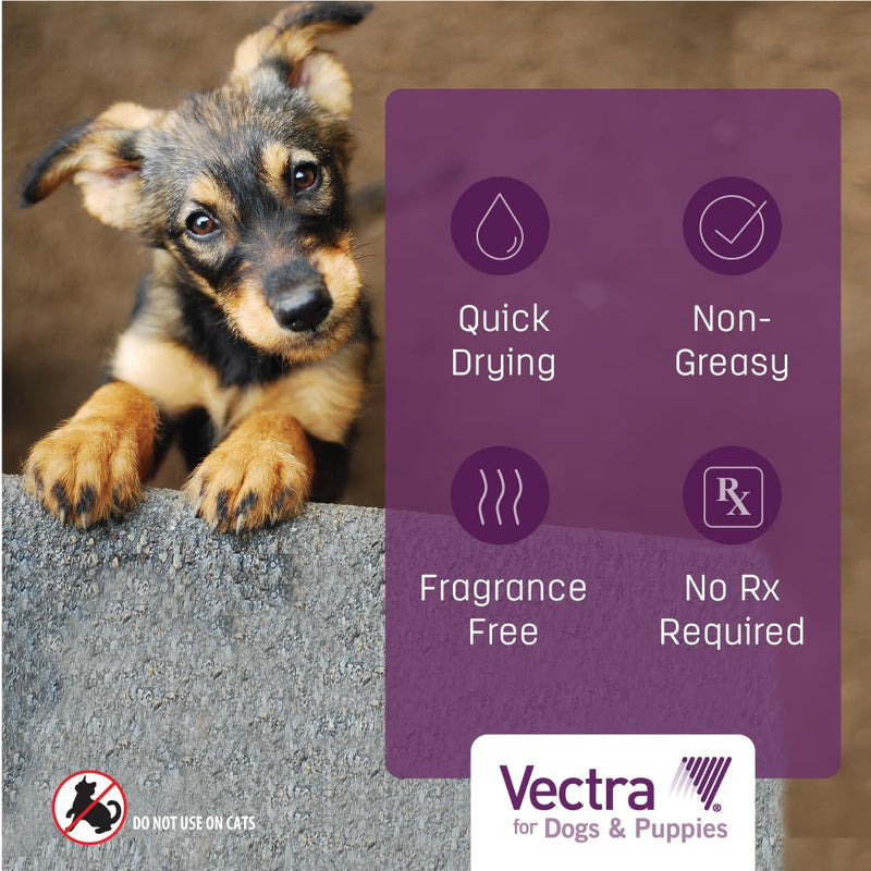 Vectra® for Dogs & Puppies Flea Treatment & Prevention for Small Dogs (11 – 20 lbs.) 3-Month Supply 3 Pack