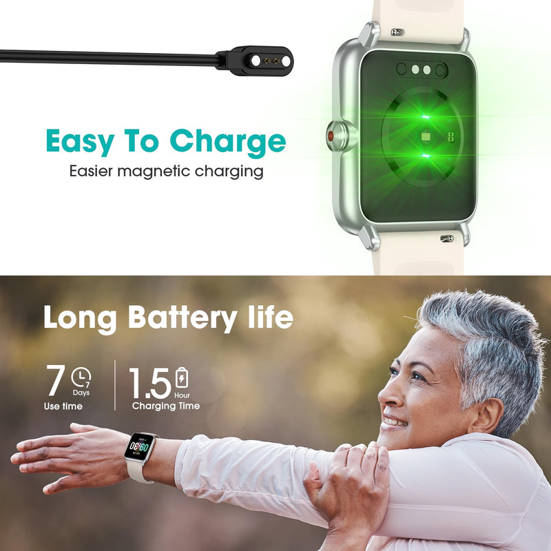 Pedometer Watch Senior Friendly No App/Phone Required, Waterproof Fitness Tracker Watch with Step Counter Calories/Sleep Tracker for Walking Running for Men Women Almond - BeesActive Australia