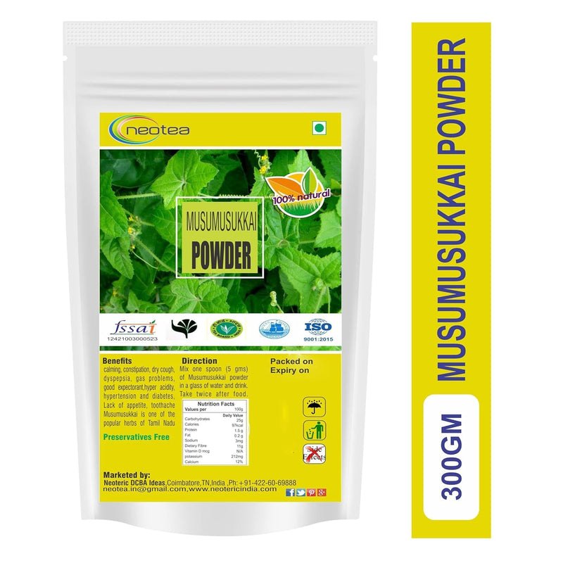 Flax Musumusukkai Powder | Mukai Maderaspatana Powder 300 Gm Pack of 1 | Natural Herbal Supplement | Organic and Non-GMO | Ayurvedic Wellness and Health Support