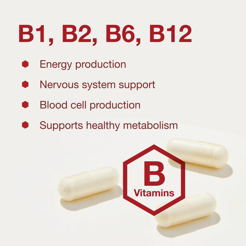 PROTOCOL FOR LIFE BALANCE B Complex Neuro Factors, with CoQ10, 60 Veg Caps | Contains Vitamin C, and with Alpha-Lipoic Acid, CoQ10, and More