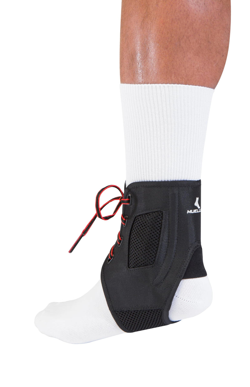 MUELLER Sports Medicine AFT3 Ankle Brace, Ankle Pain Relief Support for Men and Women, Ideal for Sprains, Strains, Arthritis, Black Medium (Pack of 1)