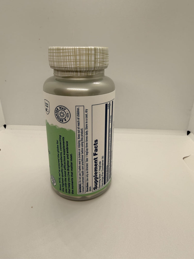 SOLARAY DAO Enzyme 60000 HDU, 30 VegCaps | Histamine Digestion Support, Plant Based DAO Enzyme, Enteric Coated, 30 Servings, Vegan, Lab Verified 30 Count (Pack of 1)