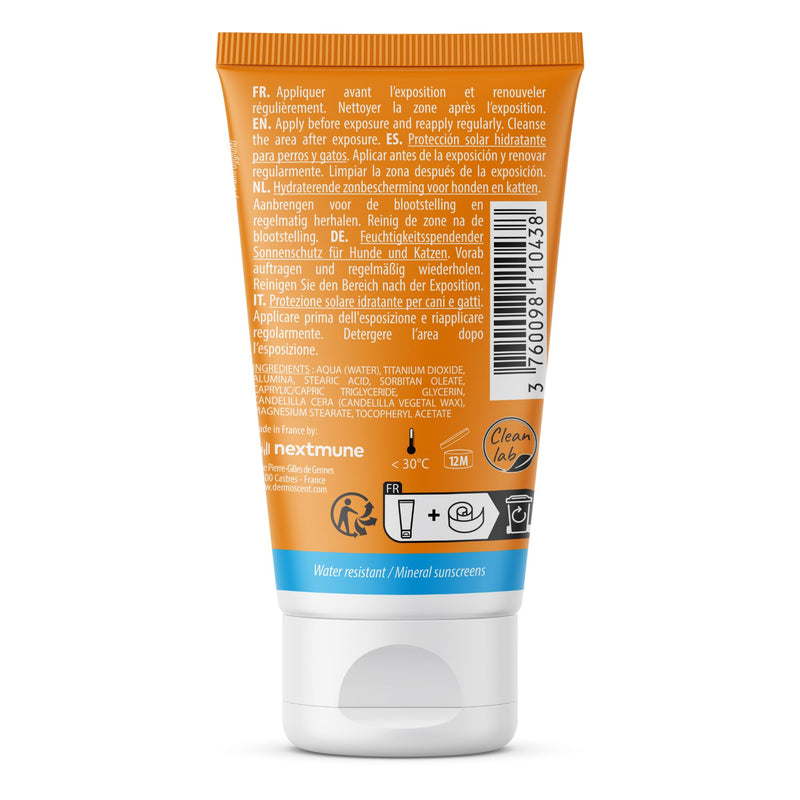 Dermoscent SunFREE SPF30+ Cat & Dog Sunscreen - Safe & Natural Mineral Sunscreen Moisturizing Sun Protection - 30 Ml / 1 Fl. Oz.