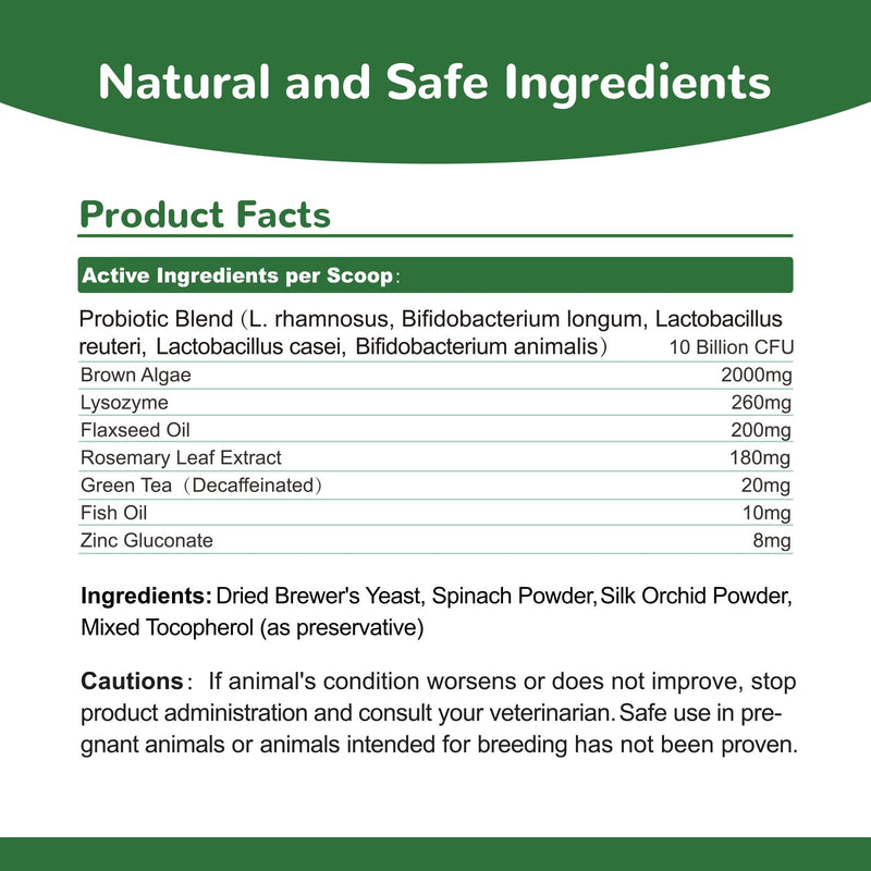 Dog Dental Powder, Dental Powder for Dogs Teeth Cleaning and Breath Fresh, Dog Dental Care with Natural Enzymes, Probiotics, Tartar Remover and Plaque Off - 150g