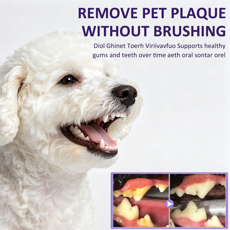 Wanban Pet Oral Spray, Teeth Cleaning Spray for Dogs and Cats, Pet Breath Freshener and Teeth Cleaning Sprays, No Brushing, 30ml Each (2pcs)