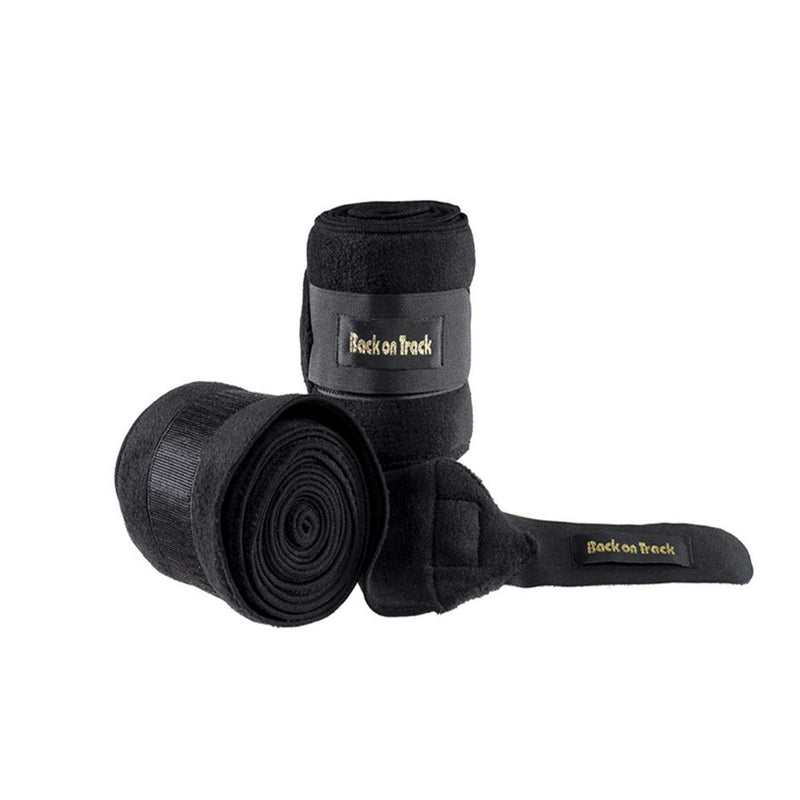 Back on Track Wrap's Therapeutic Fleece Horse Polo Black 9 - BeesActive Australia