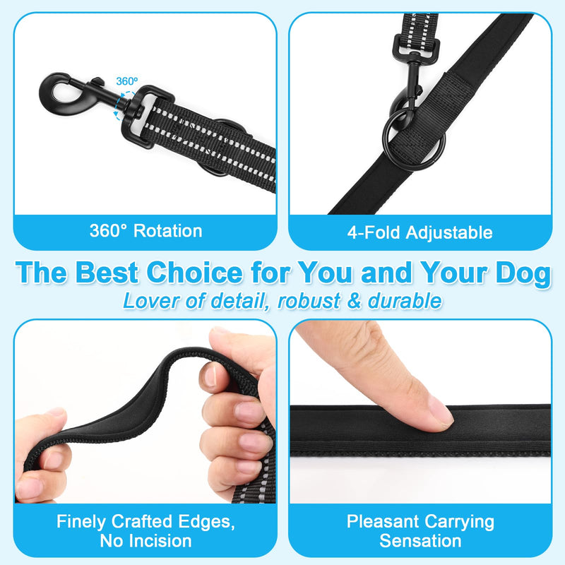 ETACCU Hands Free Dog Leash, Multifunctional Crossbody Dog Leash with Adjustable Length 6-9FT, Tangle Free Reflective Waist Leashs for Medium and Large Dogs - BeesActive Australia