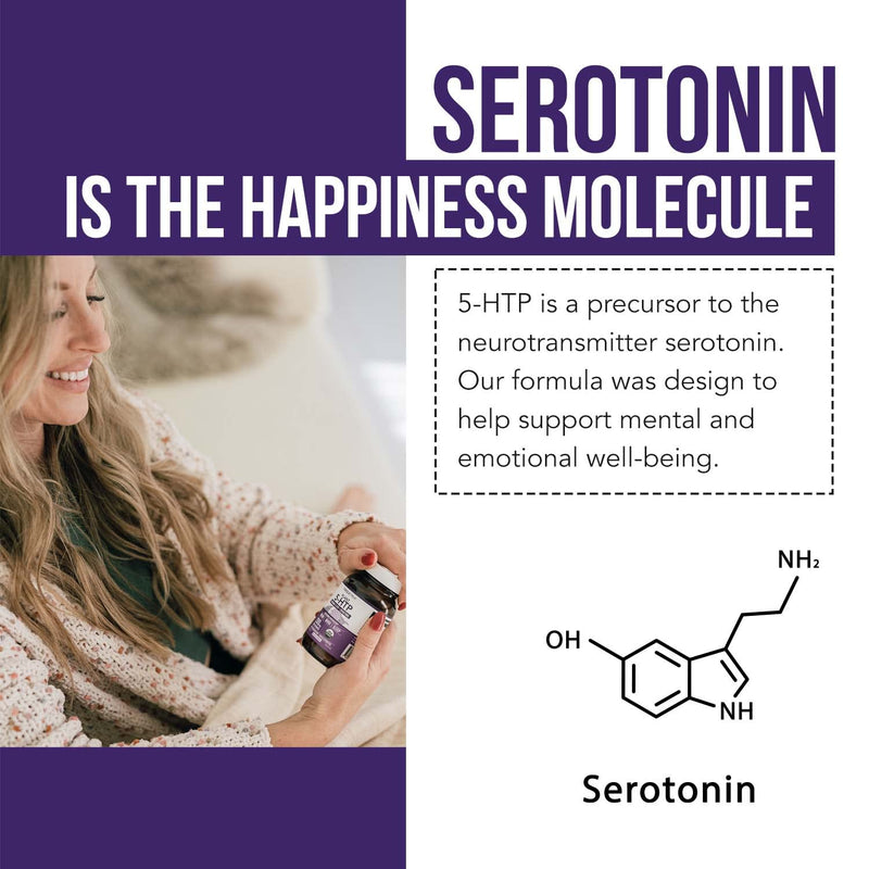 Organic 5-HTP - 200 mg | 99% 5HTP Concentration, Plus Cofactor Vitamin B6 & Lion’s Mane | Water Extracted from Organic Griffonia Seeds | Supports Mood, Cognition & Sleep (60 Capsules | 30 Servings) 60 Count (Pack of 1)