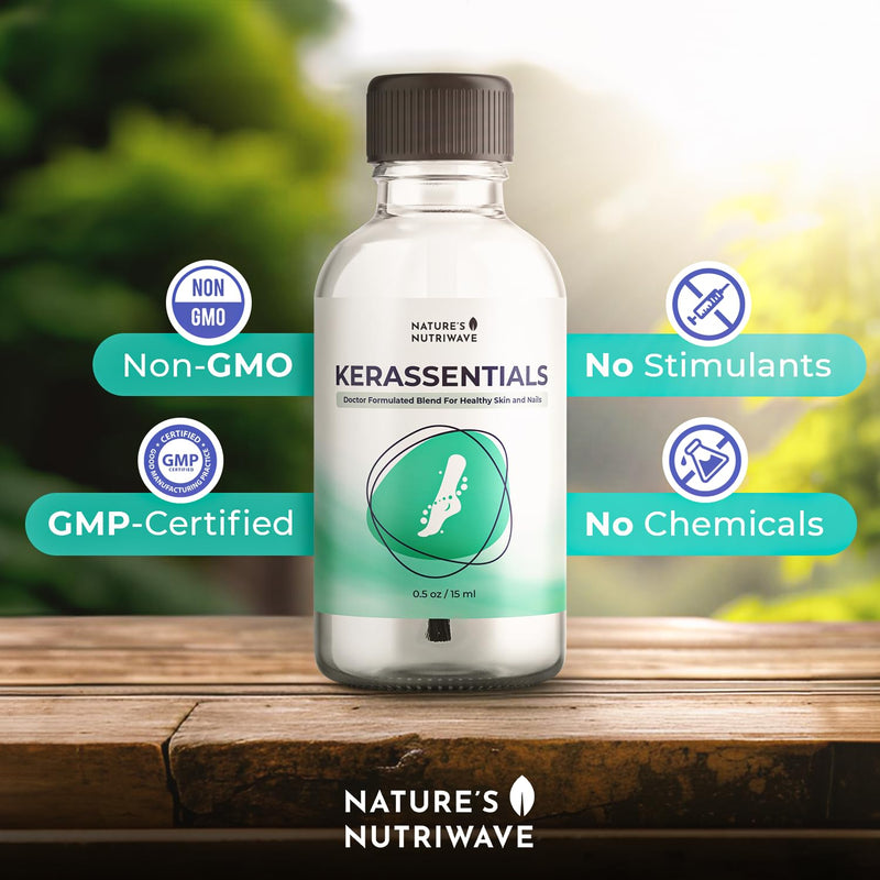 Kerassentials Oil, 8-IN-1 Plant-Based Formula, Natural Ingredients | Made in USA, No Stimulants, Non-GMO – 15ml, 1 Month Supply 0.5 Fl Oz (Pack of 1)