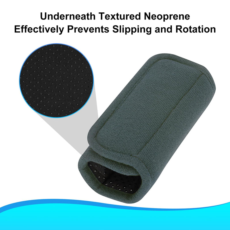 supregear Walker Grips (2 Pack), Soft Padded Hand Covers, Non-Slip Comfortable Cushion Padding for Folding Walker Handle, Moisture Wicking Mobility Accessory Dark Grey - BeesActive Australia