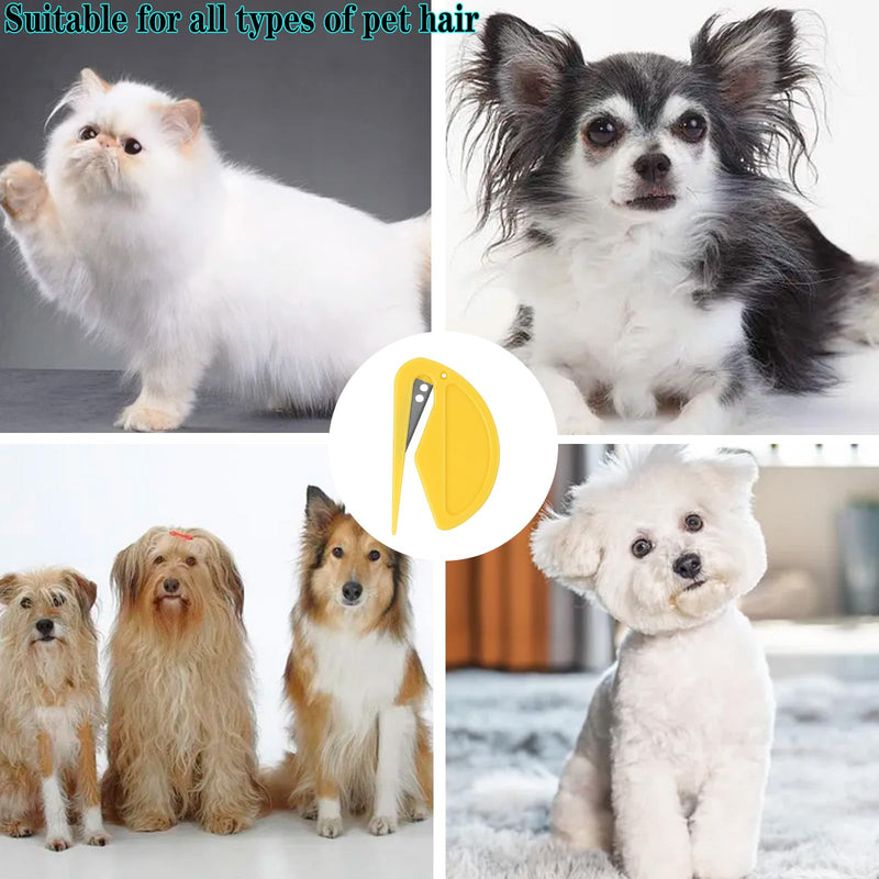 10pcs Knotting Comb for Cats and Dogs,Knotting Comb Pet Grooming Tool,Multifunctional Knotting Comb for Pet Hair Removal,Suitable for pet’s Tangled and Loose Hair Fivecolor - BeesActive Australia
