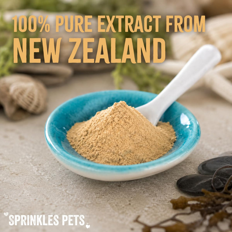 Pure Green-Lipped Mussel for Cats 100g – 100% Natural Joint, Hip, Heart & Kidney Support | Rich in Omega 3 & Glucosamine | Anti-Inflammatory Topper | Salmon Oil Upgrade for Senior Cats