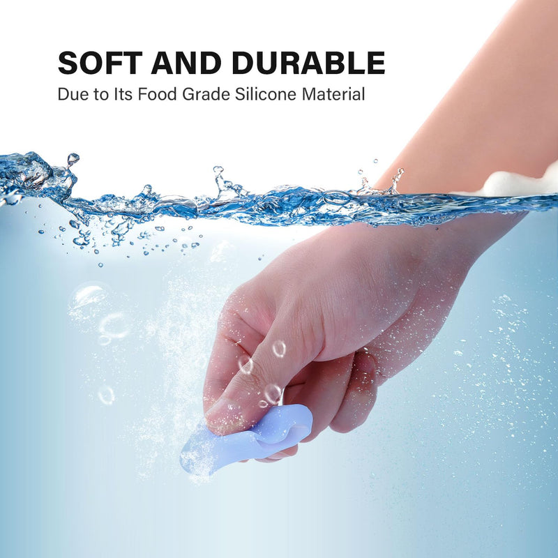 Anbbas Silicone Denture Brush Cover Fit Most Denture Toothbrushes(Pack of 2) 2Brush Covers(Blue) - BeesActive Australia