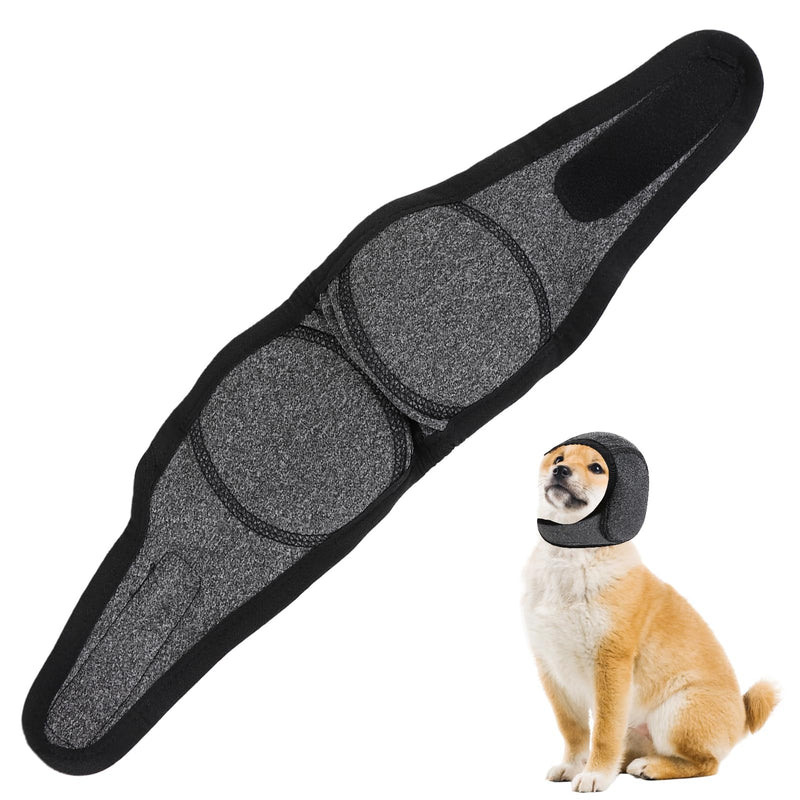 Dog Ear Defenders Small Dog Deep Grey Waterproof Noise Cancelling Ear Muffs for Dogs Anxiety Relief Perfect for Thunderstorms Fireworks Grooming and Bathing Comfort Size S