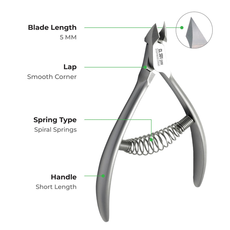 NGHIA Professional Cuticle Nipper CL-S01 | Stainless Steel| Salon Quality & Surgical Grade | Precision Cuticle Trimmer - BeesActive Australia