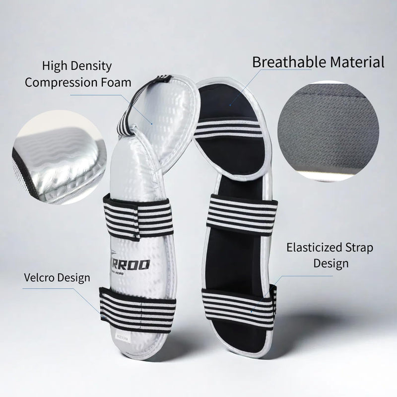 Taekwondo Shin Guards Arm Guard Protector Set for Kickboxing Martial Arts Taekwondo Karate Muay Thai Sparring Combat, Suitable for Children Teenagers and Adults M