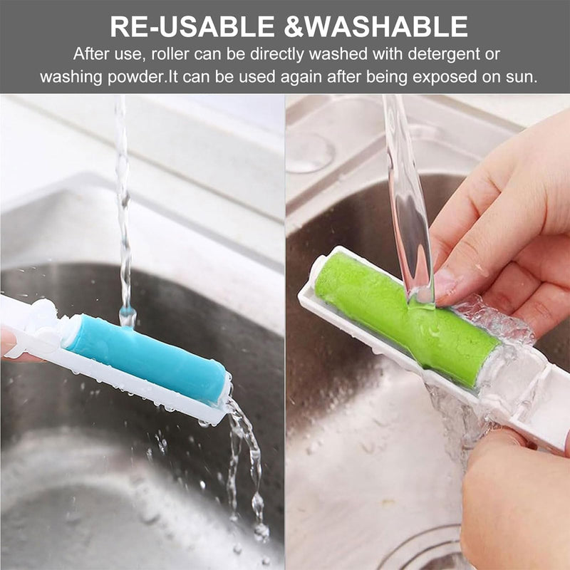 Pack of 3 lint rollers, reusable, washable dust lint roller, foldable, foldable sticky roller, lint roller, animal hair, suitable for clean furniture, carpets, clothing, lint, animal hair. - BeesActive Australia